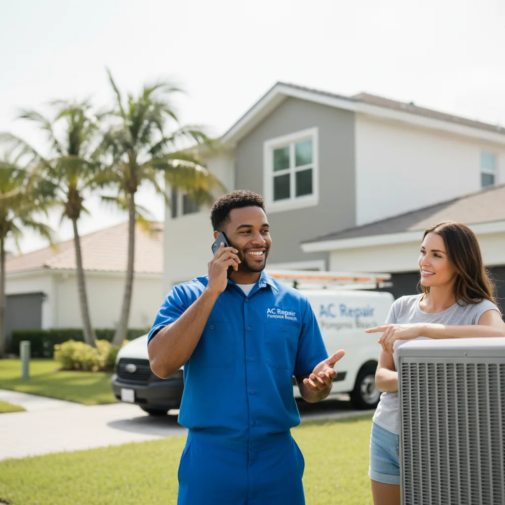 AC Repair Pompano Beach customer support in Iron